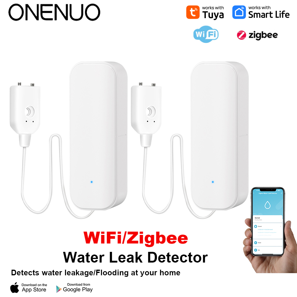 Home Security Tools - واي فاي/زيجبي استشعار المياه تويا تسرب