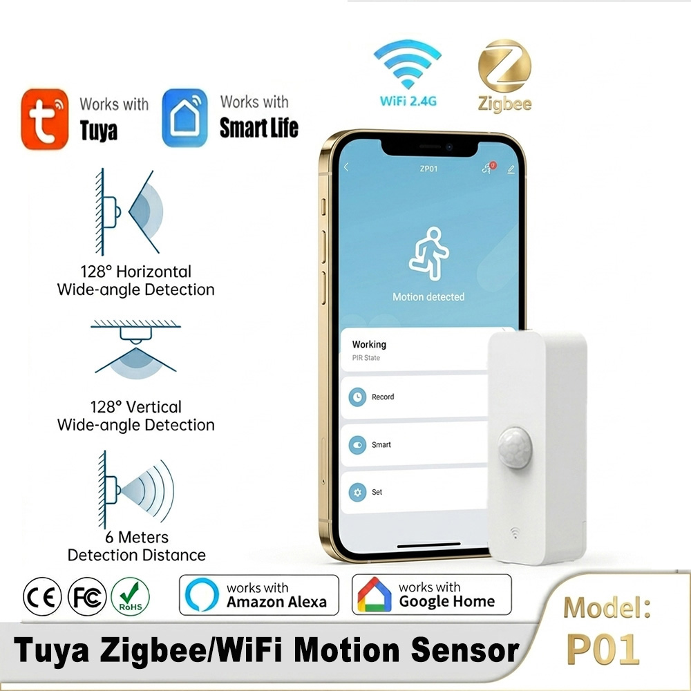 Home Security Tools - مستشعر حركة ذكي بتقنية PIR وWiFi
