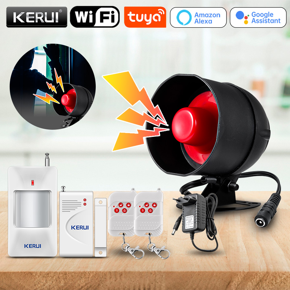 Home Security No Wifi - KERUI Tuya Smart WIFI نظام إنذار