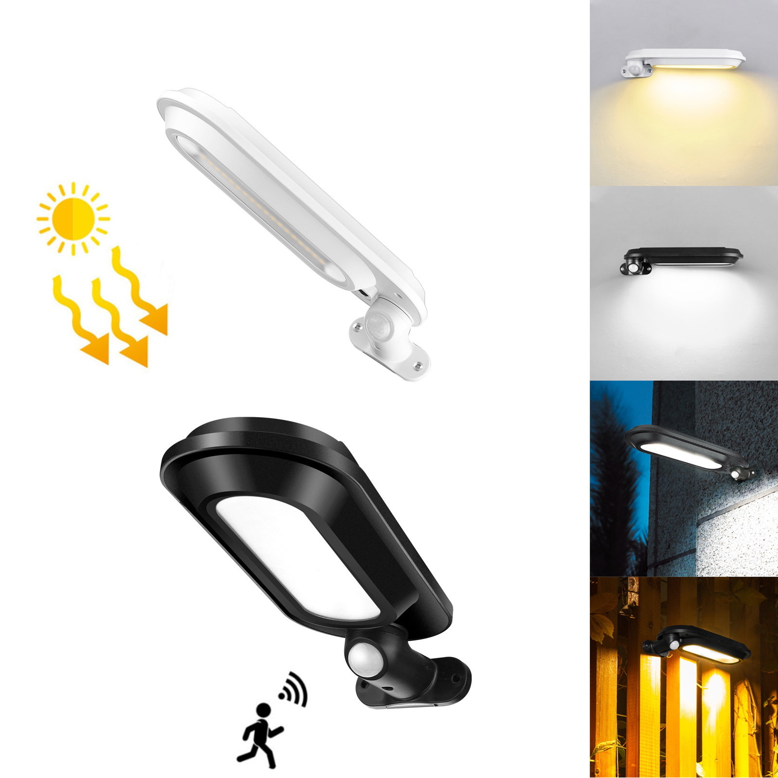 Home Security Yard Sensors - تدوير الطاقة الشمسية وحدة إضاءة LED