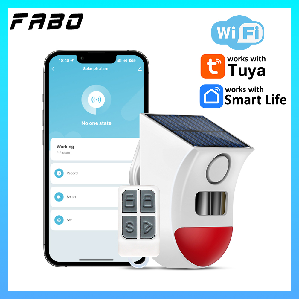 Home Security Yard Sensors - جهاز إنذار شمسي ذكي بتقنية واي