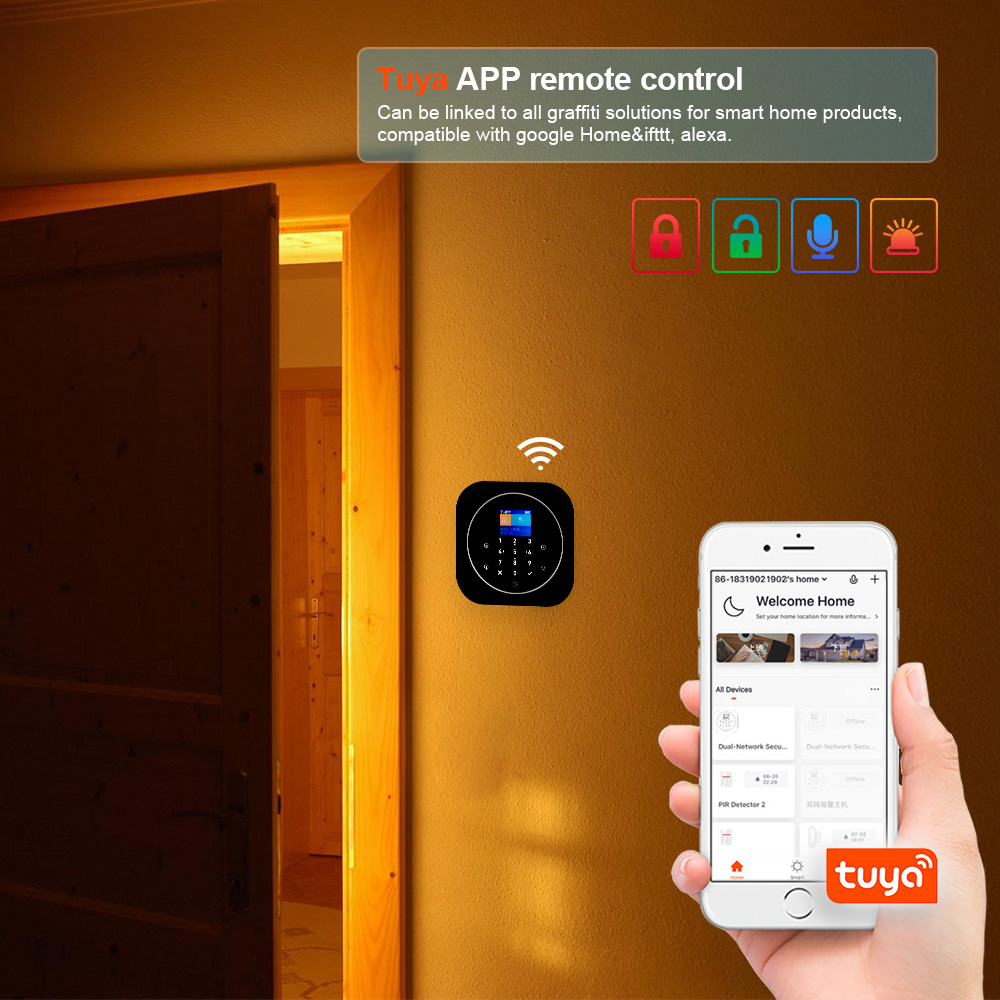 KERUI G12 2G Wifi نظام إنذار م - مراجعة Home Security No Wifi وسعره