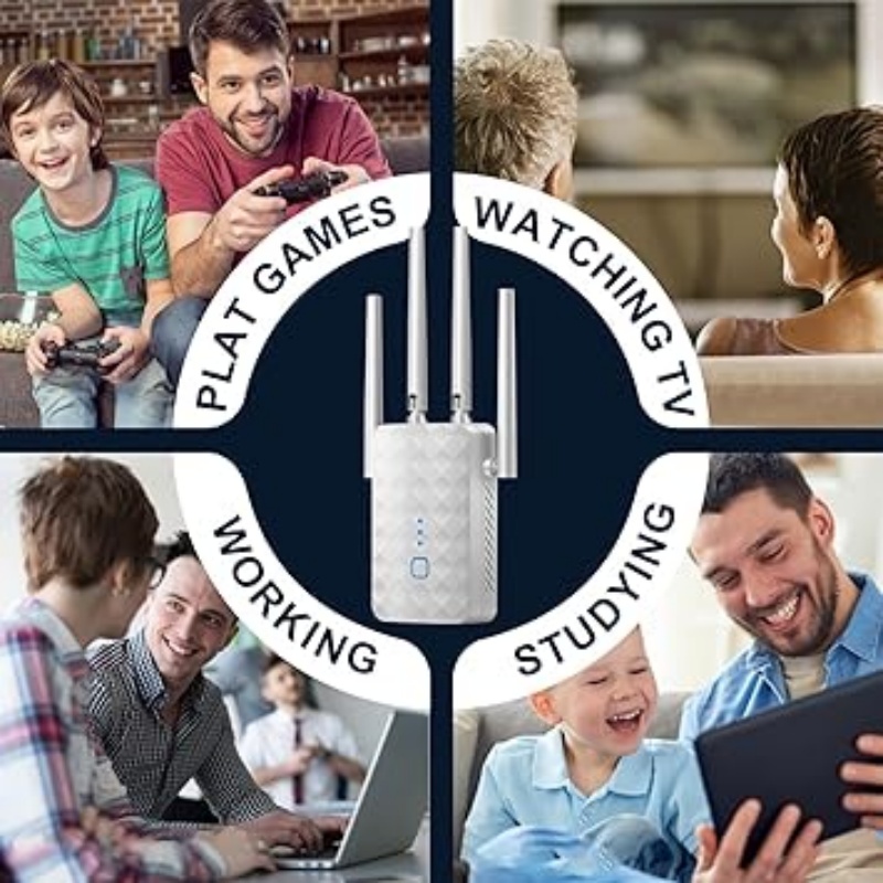 1200Mbps ثنائي النطاق واي فاي  - مراجعة Home Security No Wifi وسعره