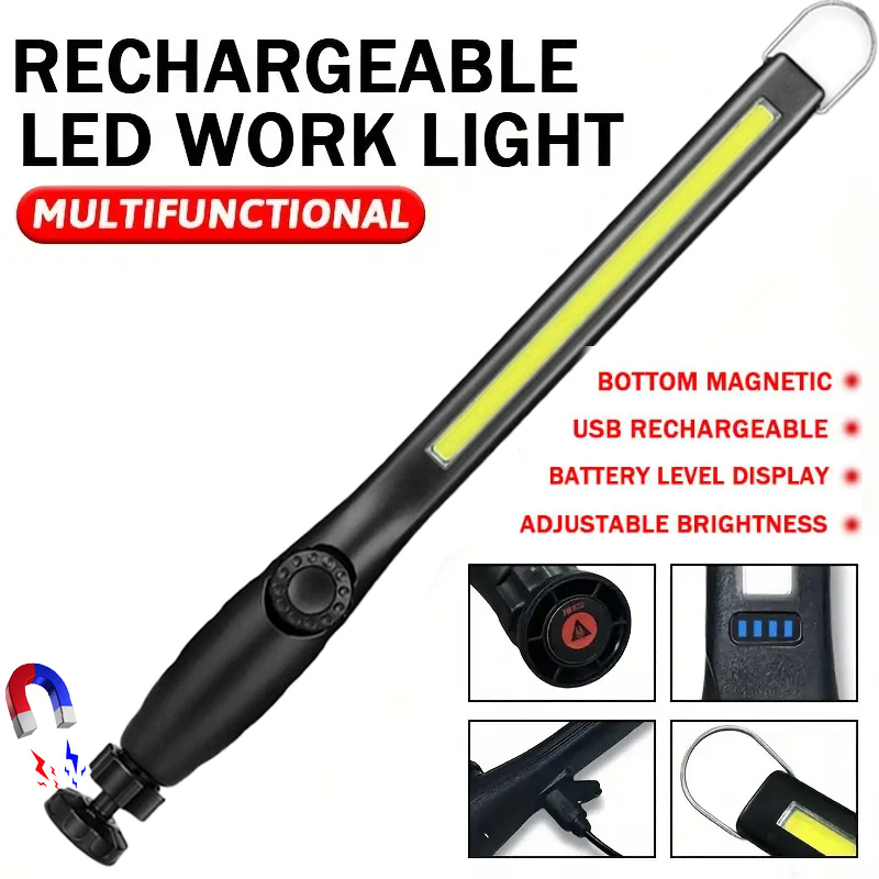 مصباح عمل LED قابل لإعادة الشح - مراجعة Home Security Jobs وسعره