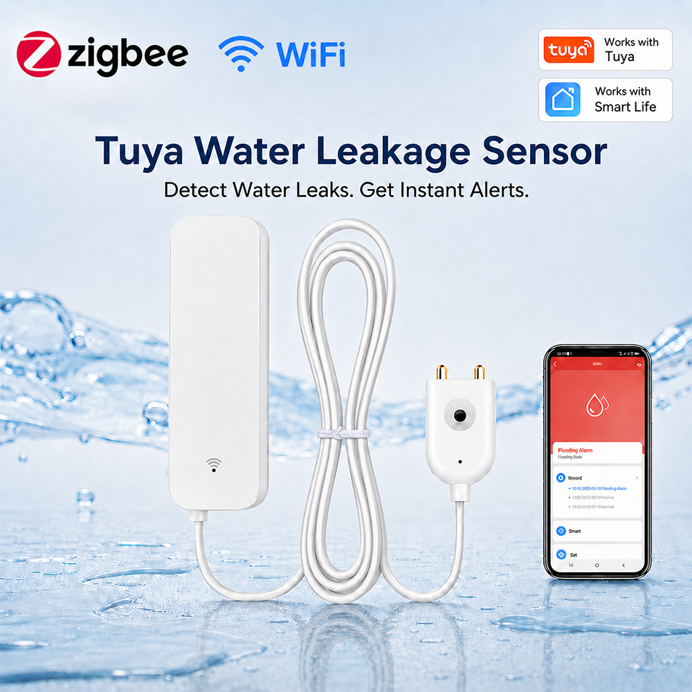 جهاز استشعار تسرب المياه بتقني - مراجعة Home Security Tools وسعره