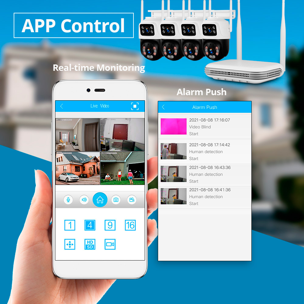 KERUI للماء 6MP HD اللاسلكية ع - مراجعة Home Security And Camera Systems وسعره