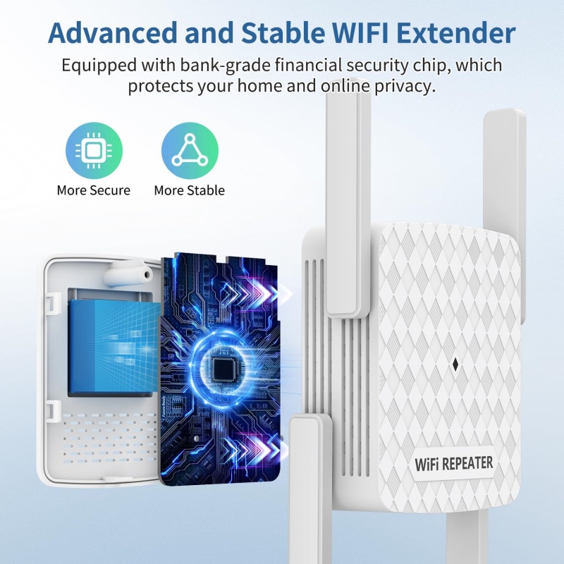 موسع واي فاي لاسلكي 1200 ميجاب - مراجعة Home Security No Wifi وسعره