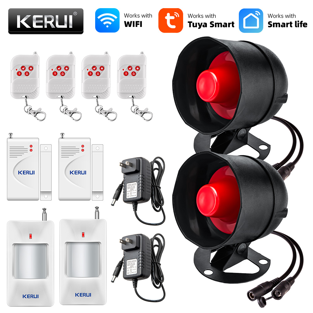 KERUI Tuya Smart WIFI نظام إنذ - مراجعة Home Security No Wifi وسعره