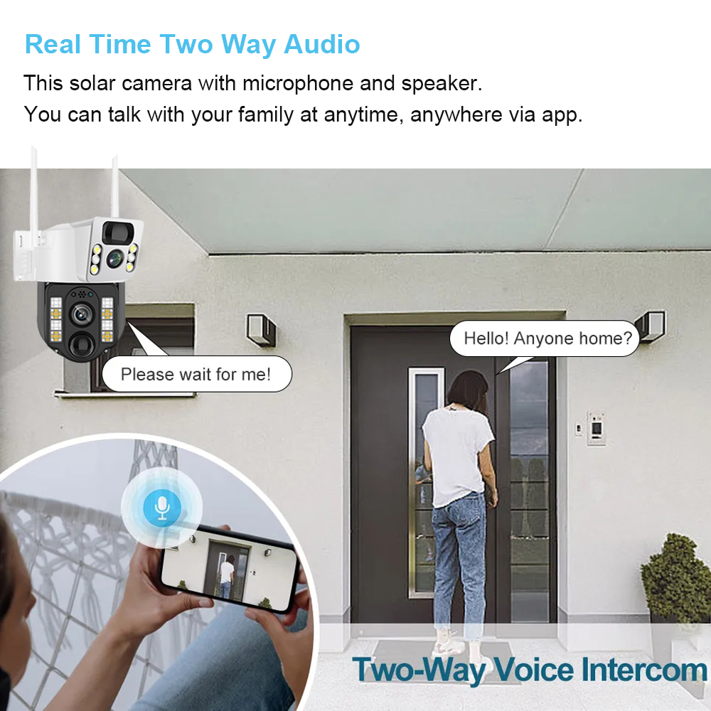 كاميرا مراقبة CCTV شمسية خارجي - مراجعة Home Security No Wifi وسعره
