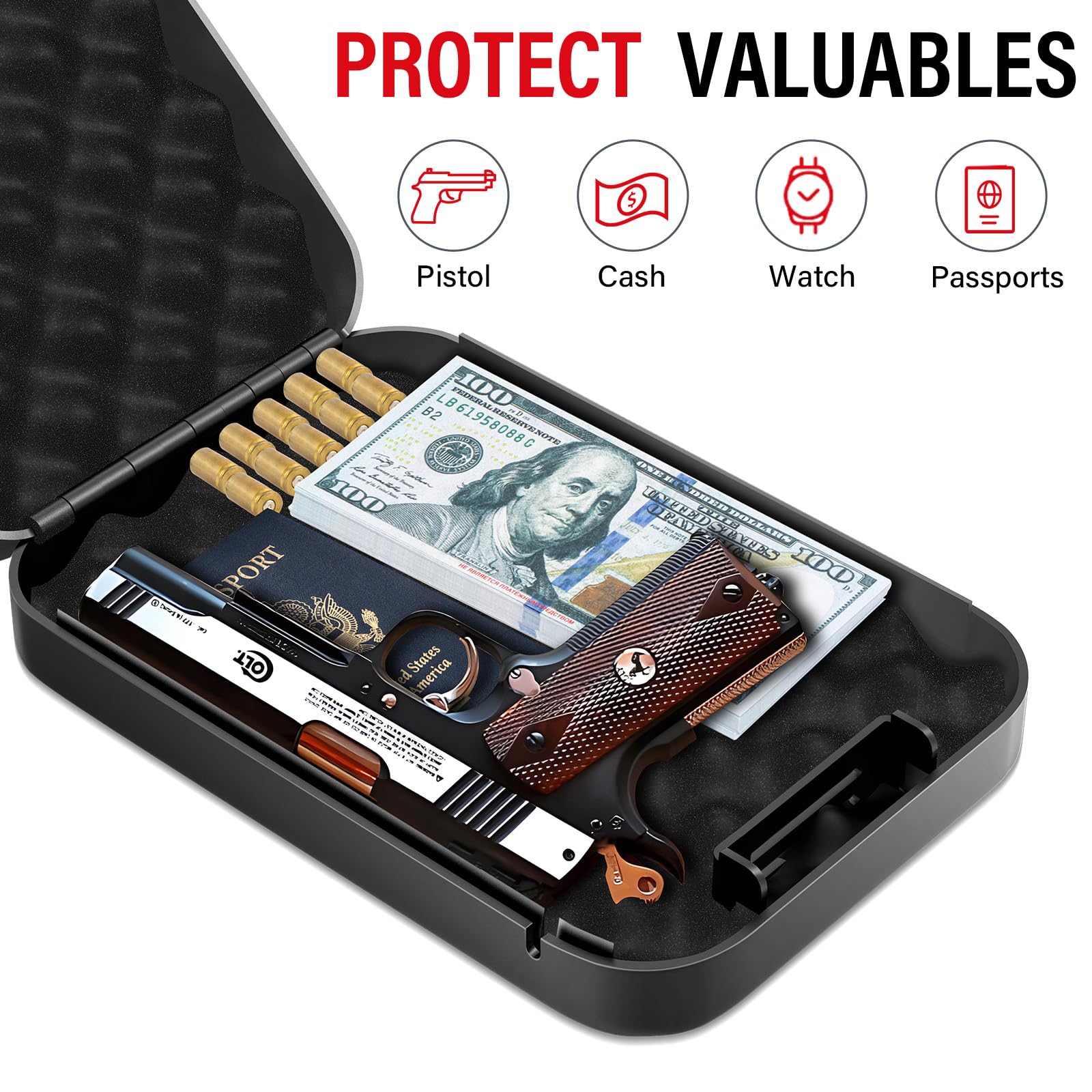 صندوق الأمان الآمن الشخصي مع ق - مراجعة Safe Box Digital وسعره